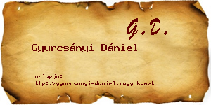 Gyurcsányi Dániel névjegykártya