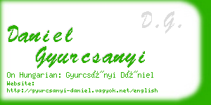 daniel gyurcsanyi business card